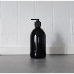 Black bottle with dispenser...